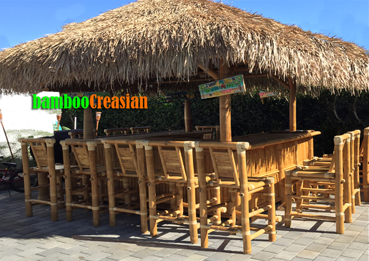 Bar Hut Custom - Palm Hut Bar|Bamboo Tiki Bar