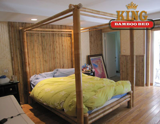 Bamboo Bed Furniture, Bamboo Canopy Bed Frame
